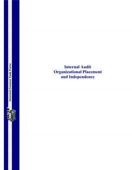 Internal Audit Organizational Placement and Independence