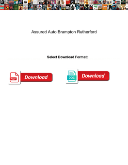 Assured Auto Brampton Rutherford