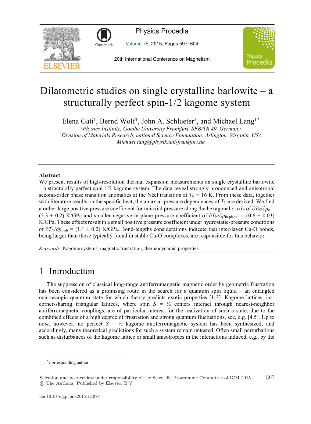 Dilatometric Studies on Single Crystalline Barlowite –A Structurally Perfect Spin-1/2 Kagome System