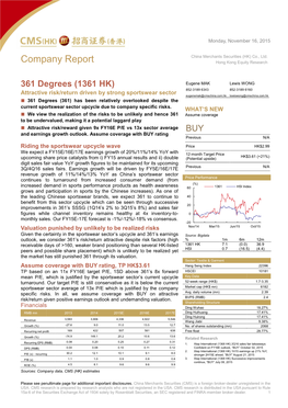 Company Report Hong Kong Equity Research