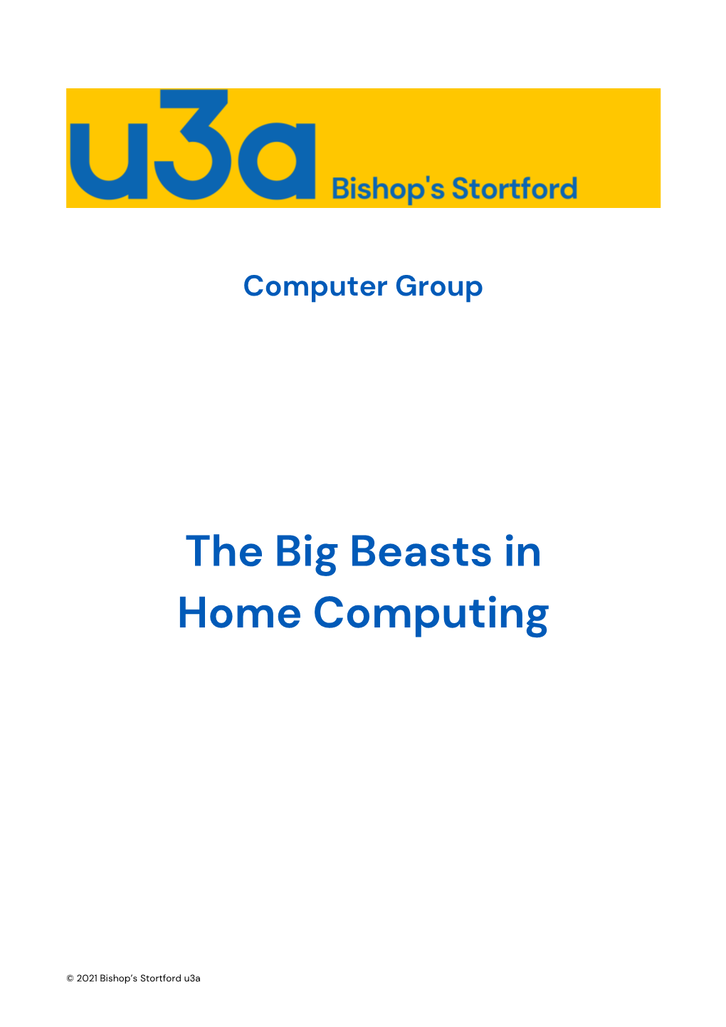 Computing Big Beasts