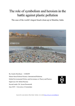 The Role of Symbolism and Heroism in the Battle Against Plastic Pollution