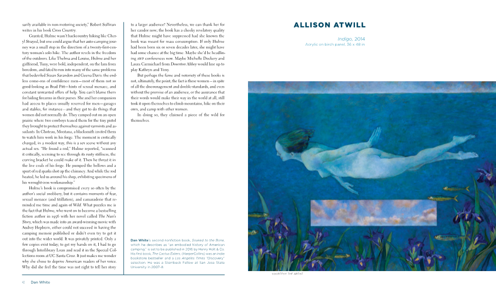 ALLISON ATWILL Writes in His Book Cross Country