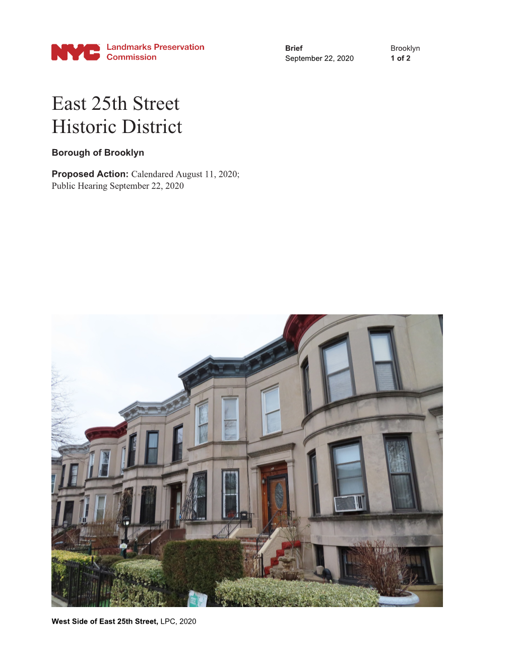 East 25Th Street Historic District