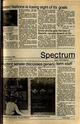 I Seriate Discusses~Generic Term Staff News Editor