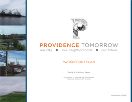 Providence Tomorrow: Waterfront Plan