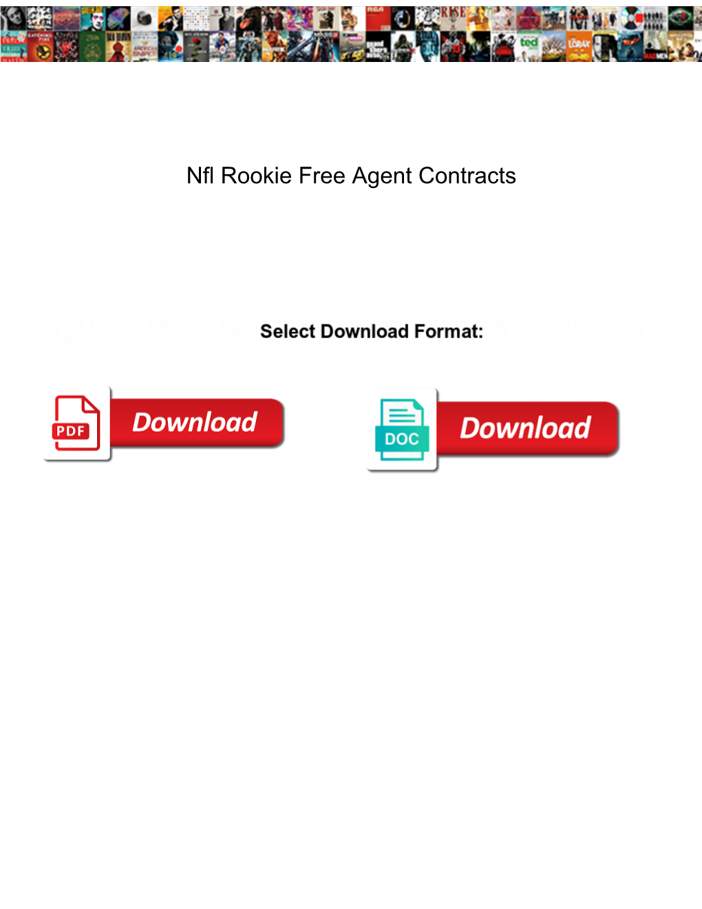 Nfl Rookie Free Agent Contracts