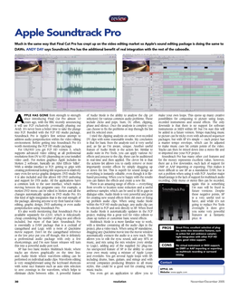 Apple Soundtrack Pro