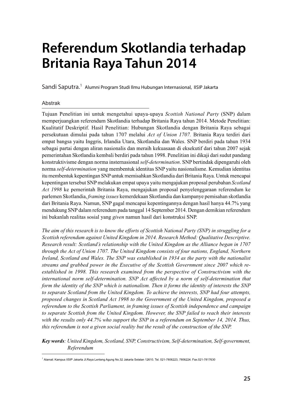 Referendum Skotlandia Terhadap Britania Raya Tahun 2014