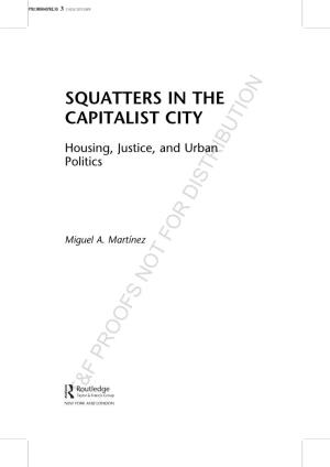 Squatters in the Capitalist City. Housing, Justice and Urban Politics