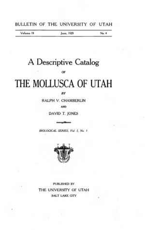 The Mollusca of Utah By