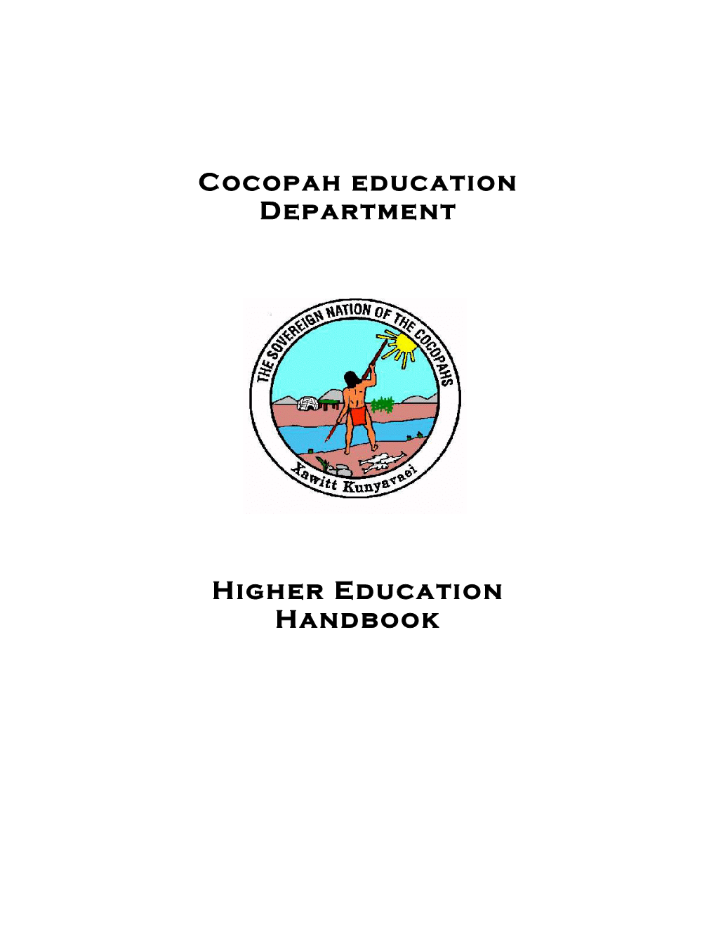 Higher Education Handbook POST-SECONDARY EDUCATION