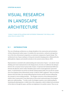 Visual Research in Landscape Architecture