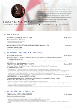 Lynsey Wyatt CV Apr 2020