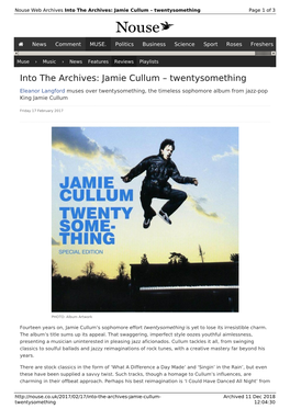 Into the Archives: Jamie Cullum – Twentysomething | Nouse