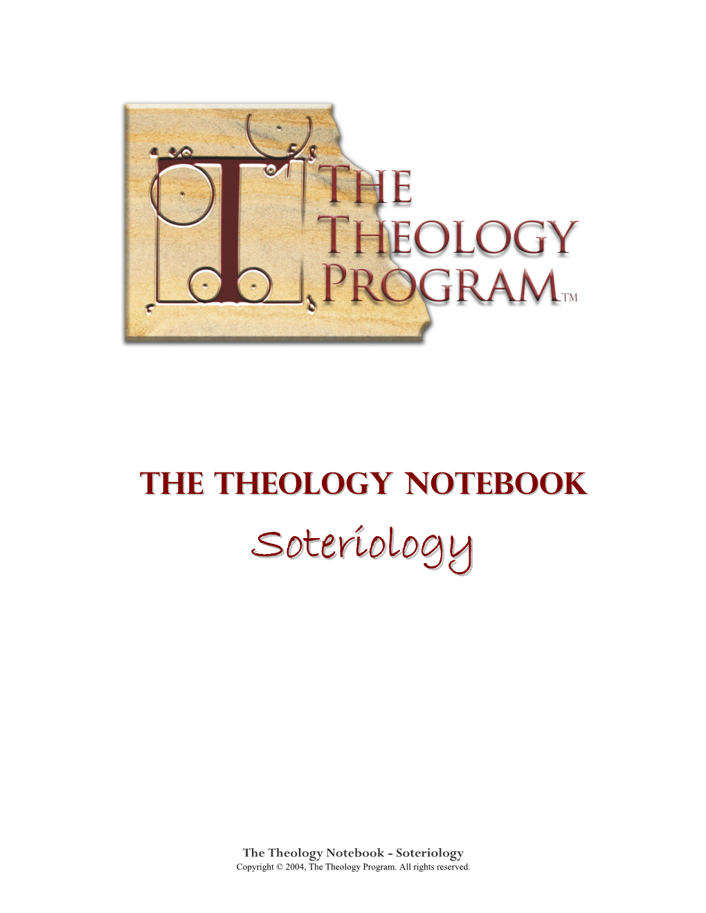 Soteriology Student Notebook