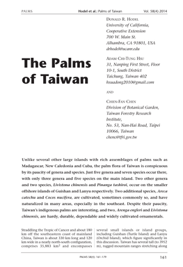 The Palms of Taiwan