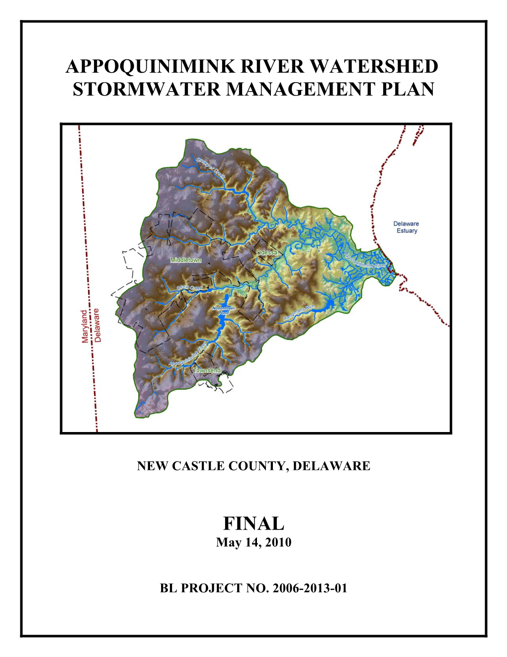Appoquinimink River Watershed Stormwater Management Plan