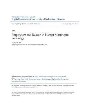 Empiricism and Reason in Harriet Martineau's Sociology