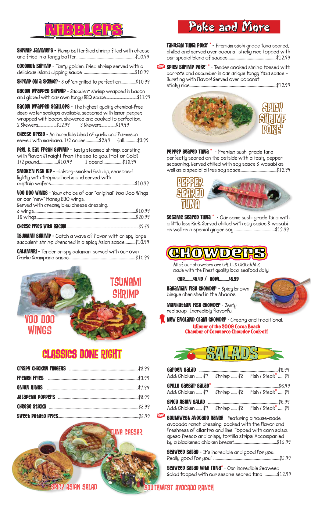 Grills Lakeside Orlando Menu (PDF)