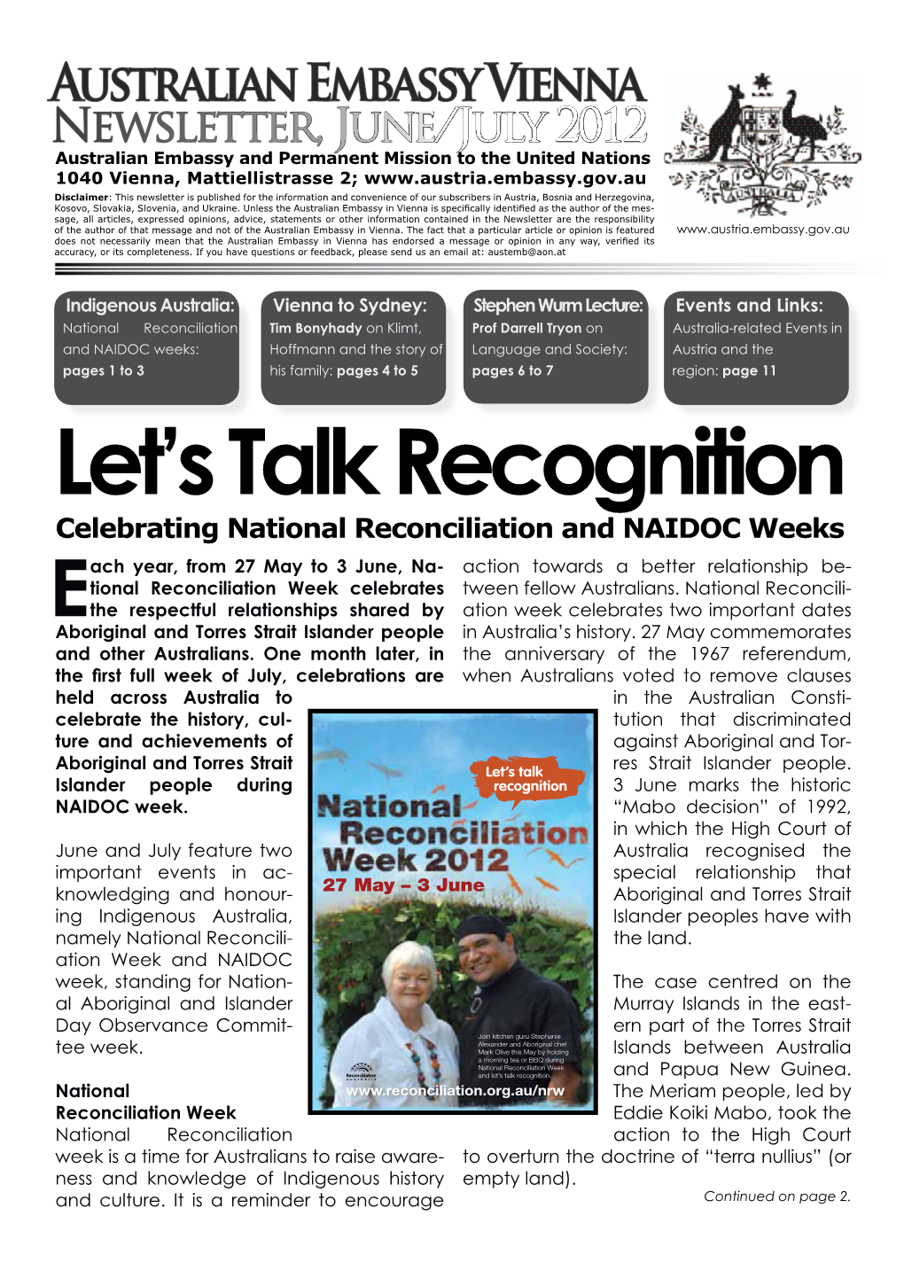 Let's Talk Recognition