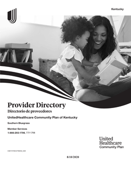 Provider Directory Directorio De Proveedores Unitedhealthcare Community Plan of Kentucky