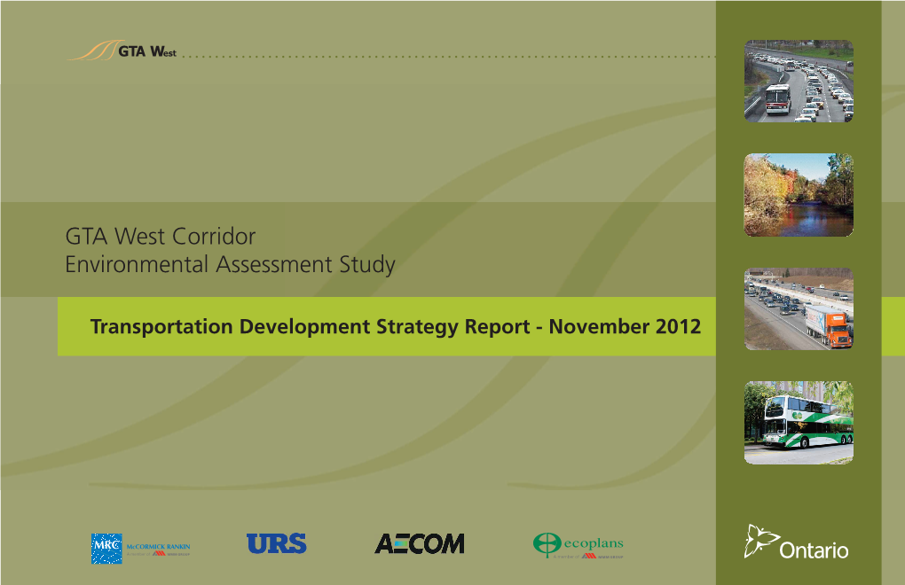 Transportation Development Strategy Report - November 2012
