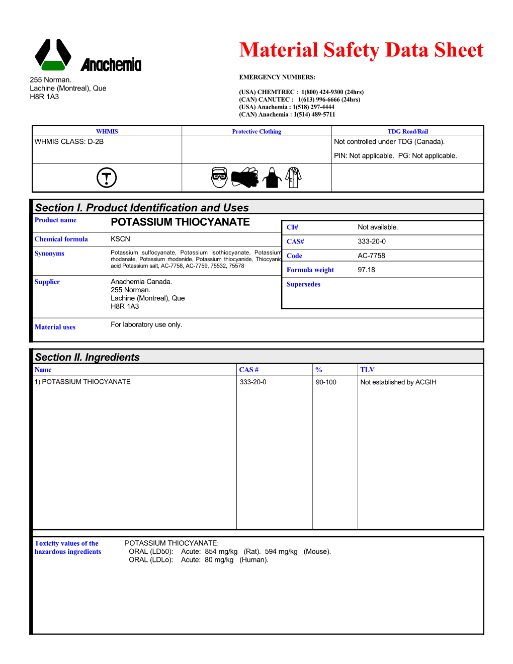 6482 Potassium Thiocyanate