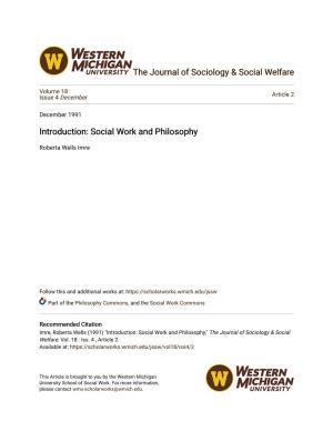 Introduction: Social Work and Philosophy