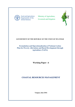 COASTAL RESOURCES MANAGEMENT Working Paper