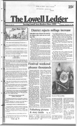 District Rejects Millage Increase Festival Weekend Pleases Thousands
