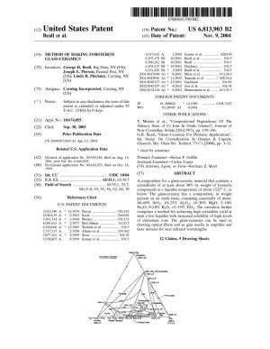 (12) United States Patent (10) Patent No.: US 6,813,903 B2 Beall Et Al