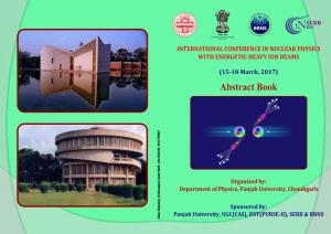 International Conference in Nuclear Physics with Energetic Heavy Ion Beams (15-18 March, 2017)
