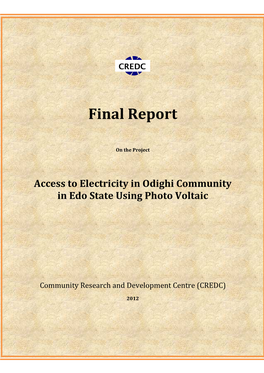 The Full Report on ODIGHI