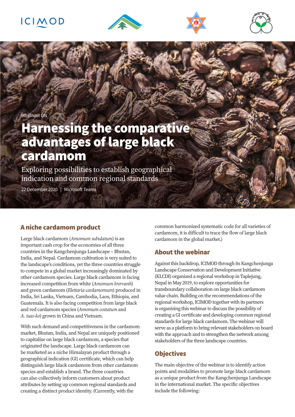 Harnessing the Comparative Advantages of Large Black Cardamom