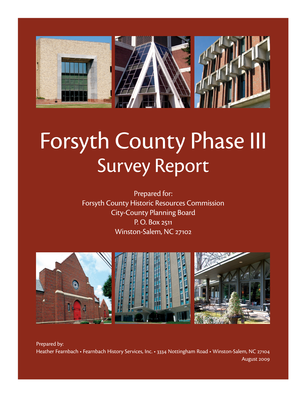 Forsyth County Phase III Survey Report