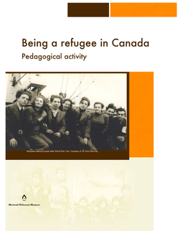 Being a Refugee in Canada Pedagogical Activity