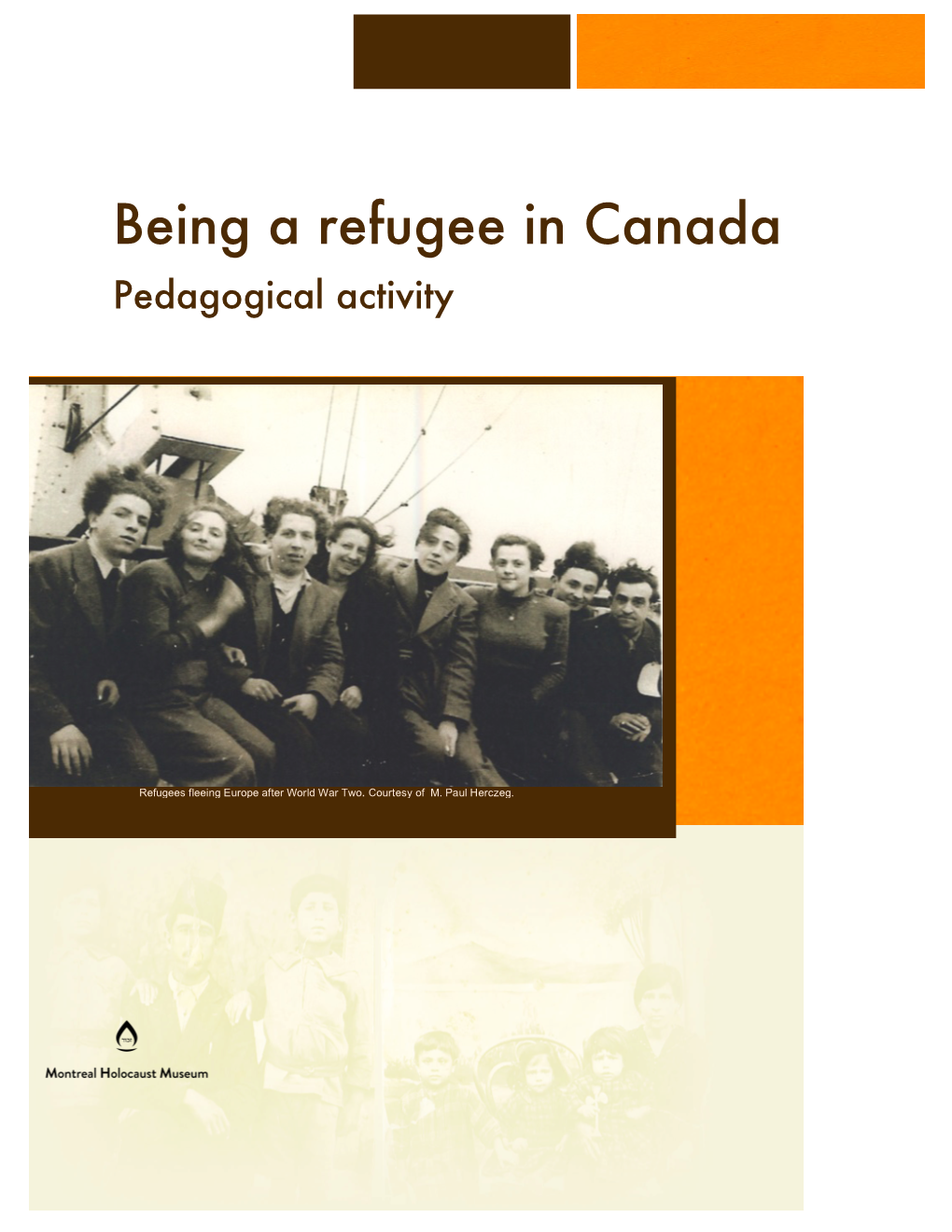 Being a Refugee in Canada Pedagogical Activity