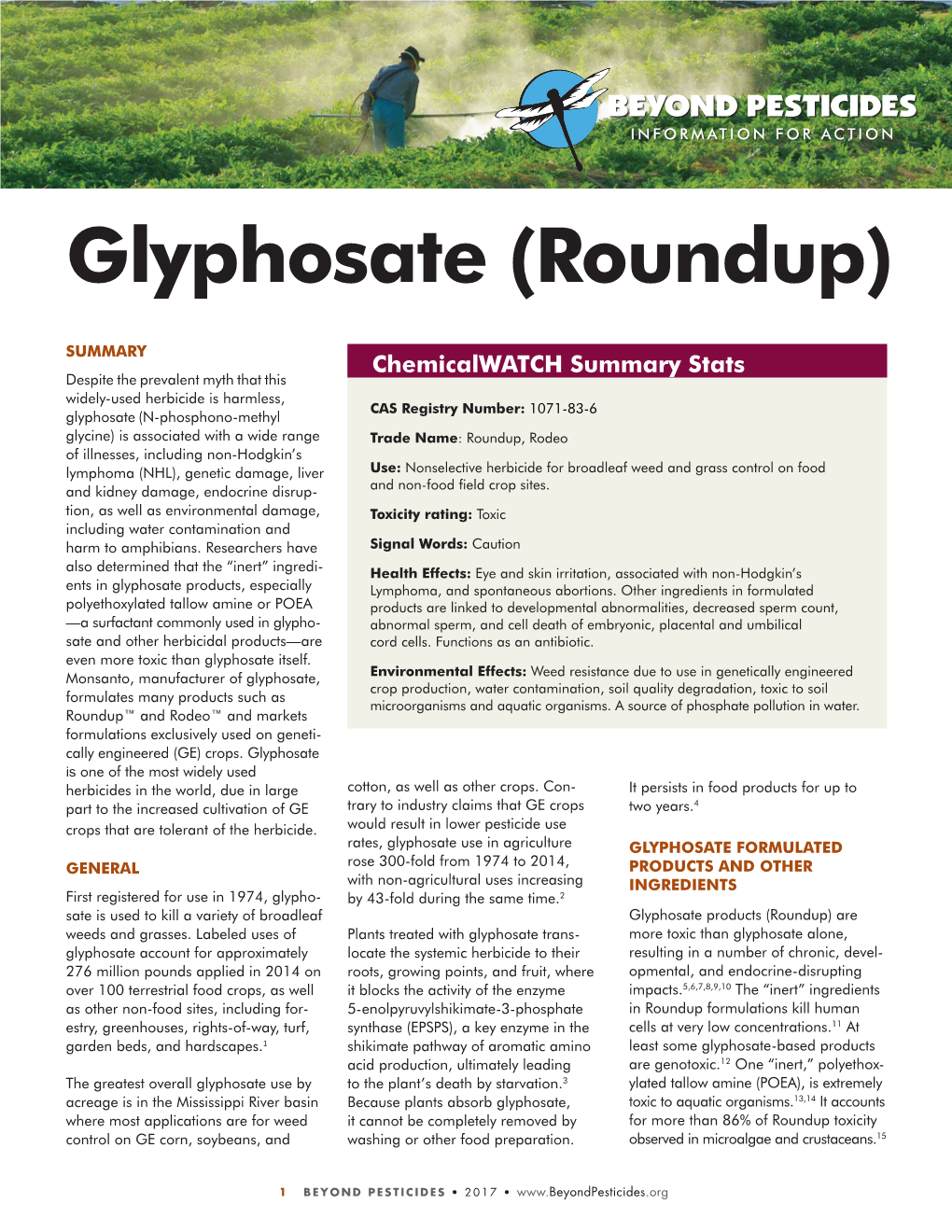 Glyphosate (Roundup)