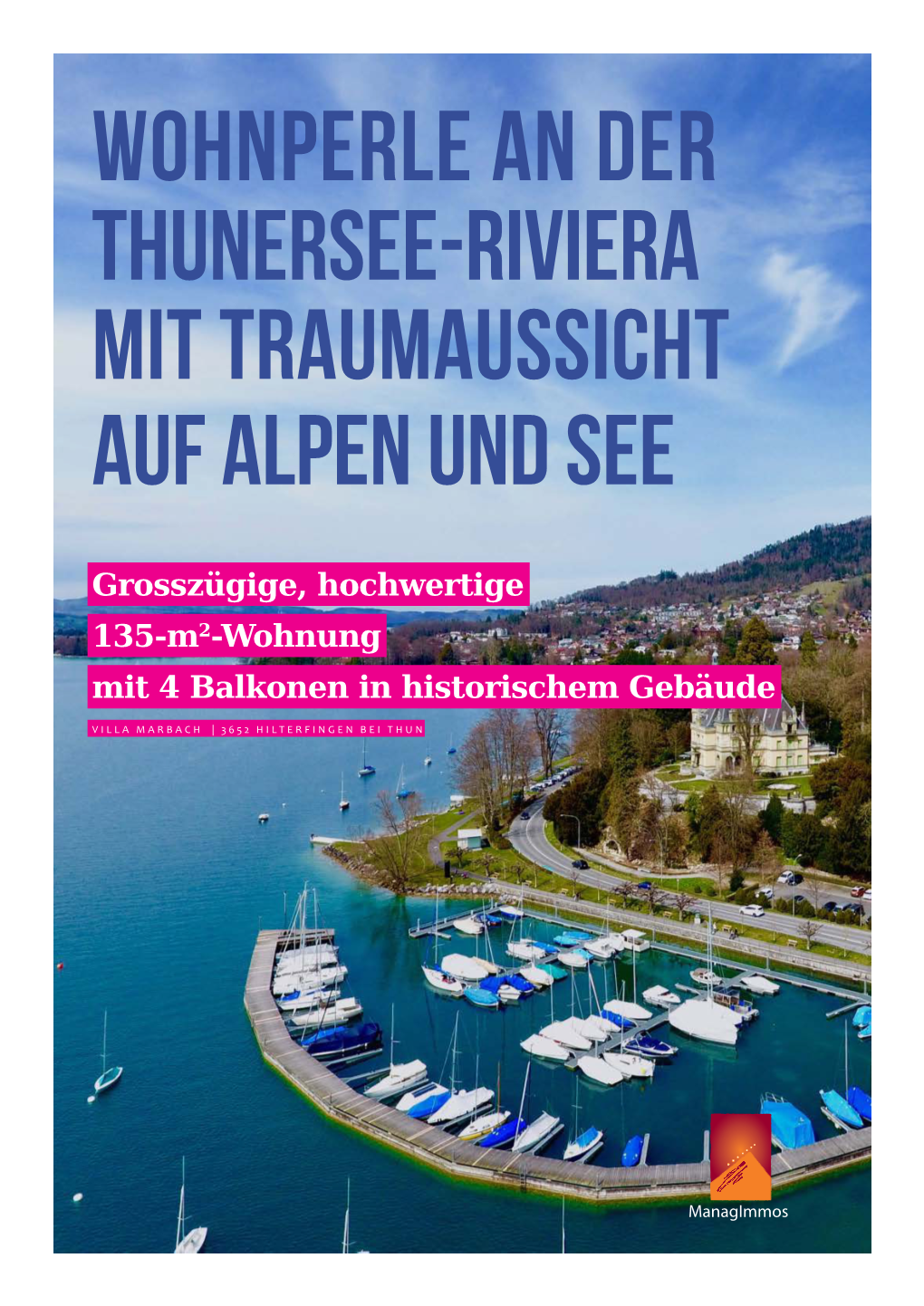 Wohnperle an Der Thunersee-Riviera Mit Traumaussicht Auf Alpen Und See