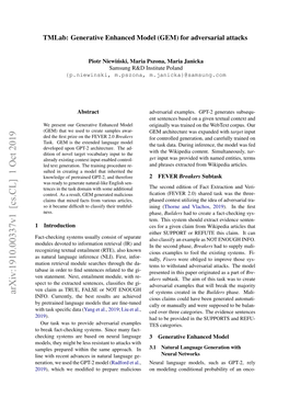 Arxiv:1910.00337V1 [Cs.CL] 1 Oct 2019 of Systems Created in the Builders Phase