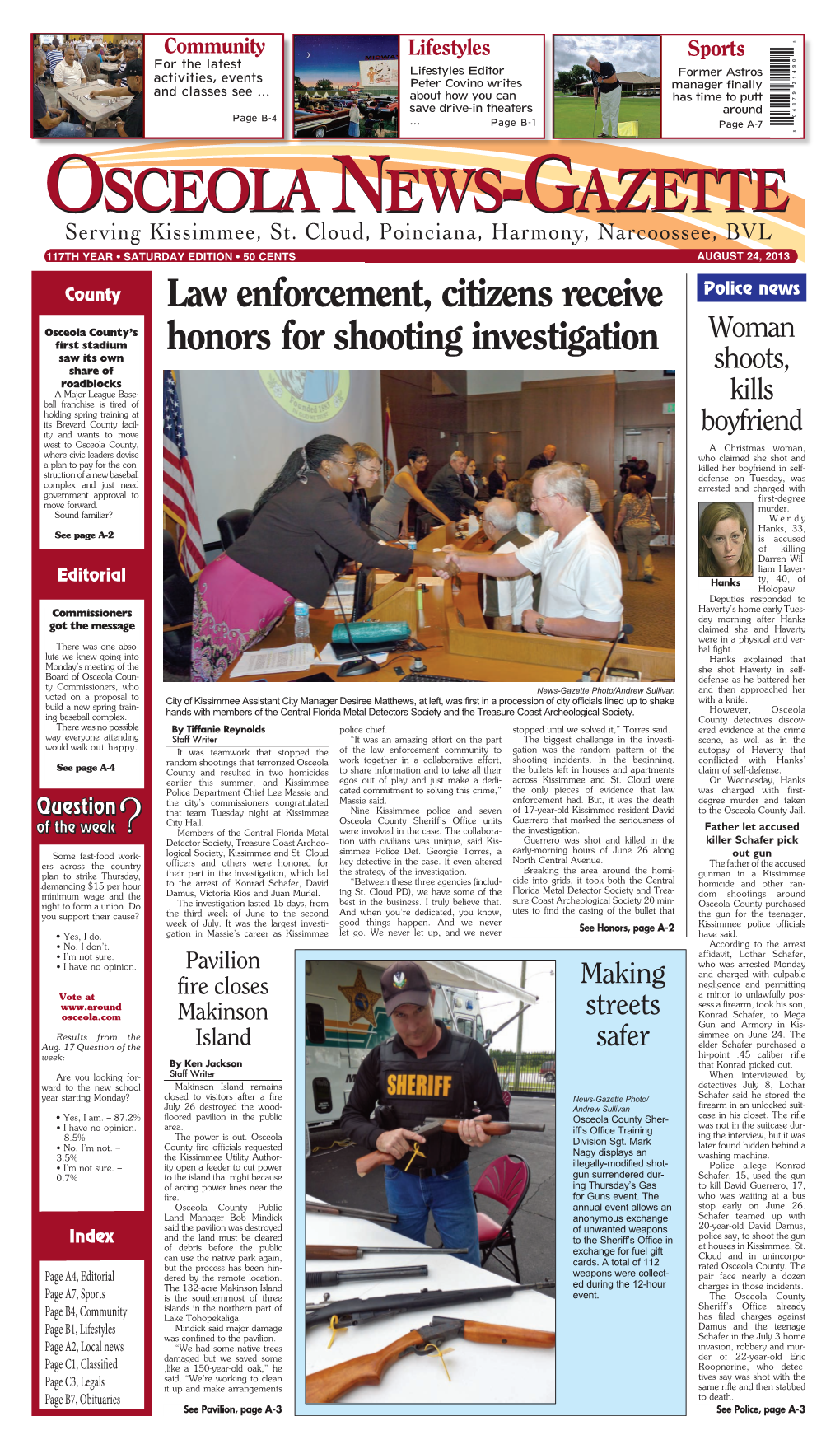 Law Enforcement, Citizens Receive Honors for Shooting Investigation