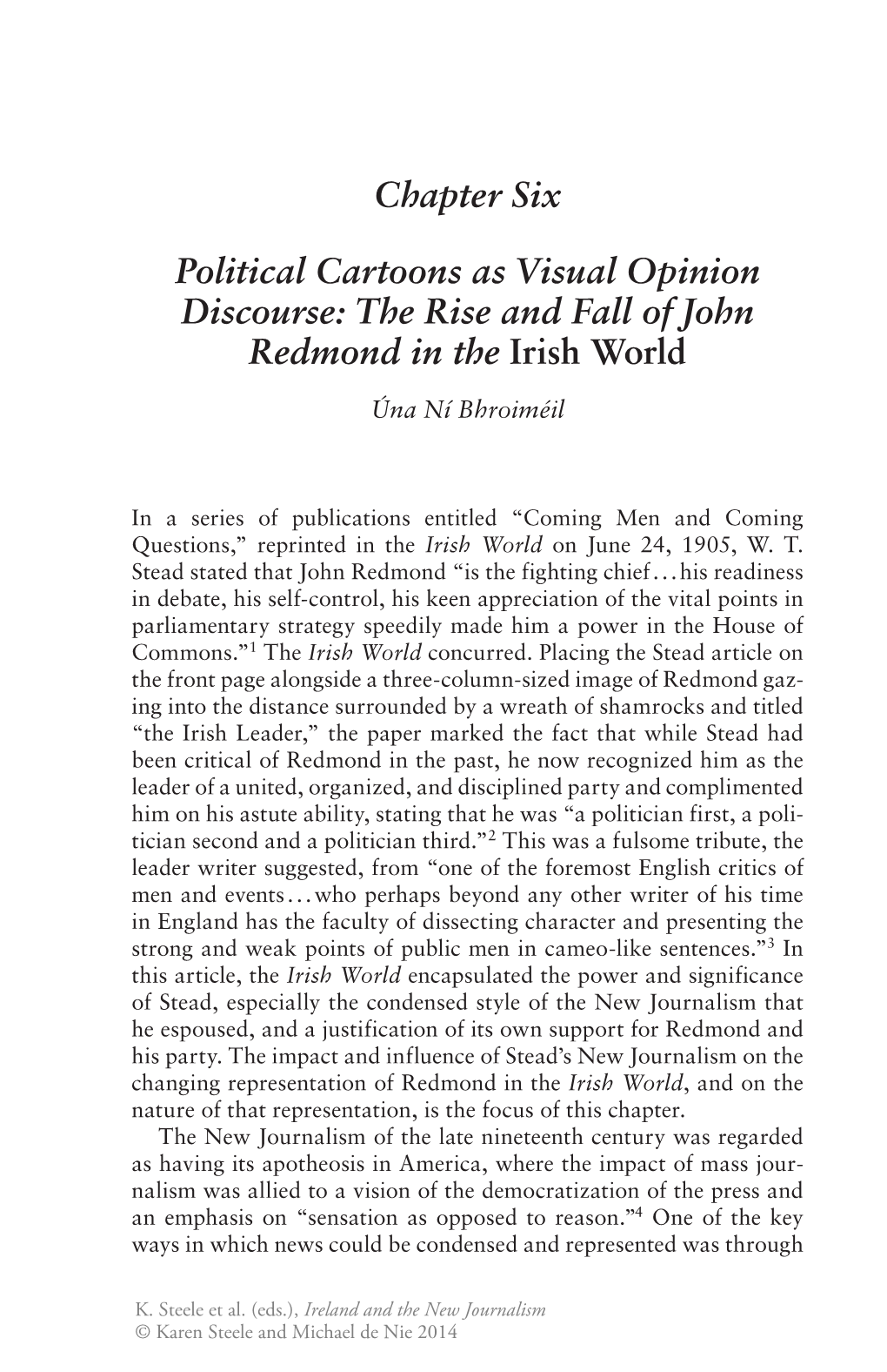 The Rise and Fall of John Redmond in the Irish World