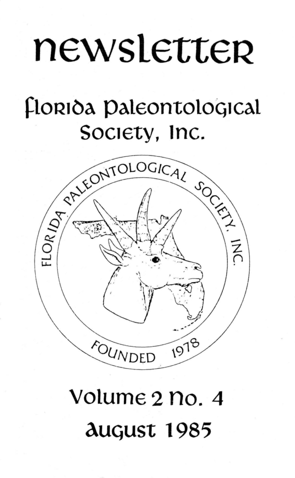 Newsletter R10r1ba Paleontoloq1cal SOC1€Ty, Inc