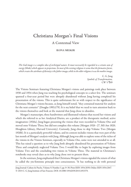 Christiana Morgan's Final Visions