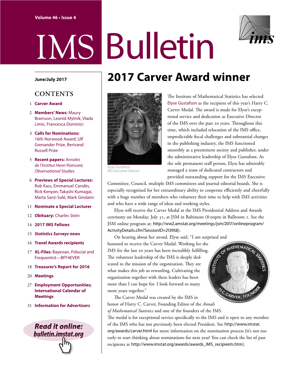 IMS Bulletin 46(4)