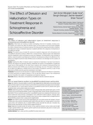 The Effect of Delusion and Hallucination Types on Treatment