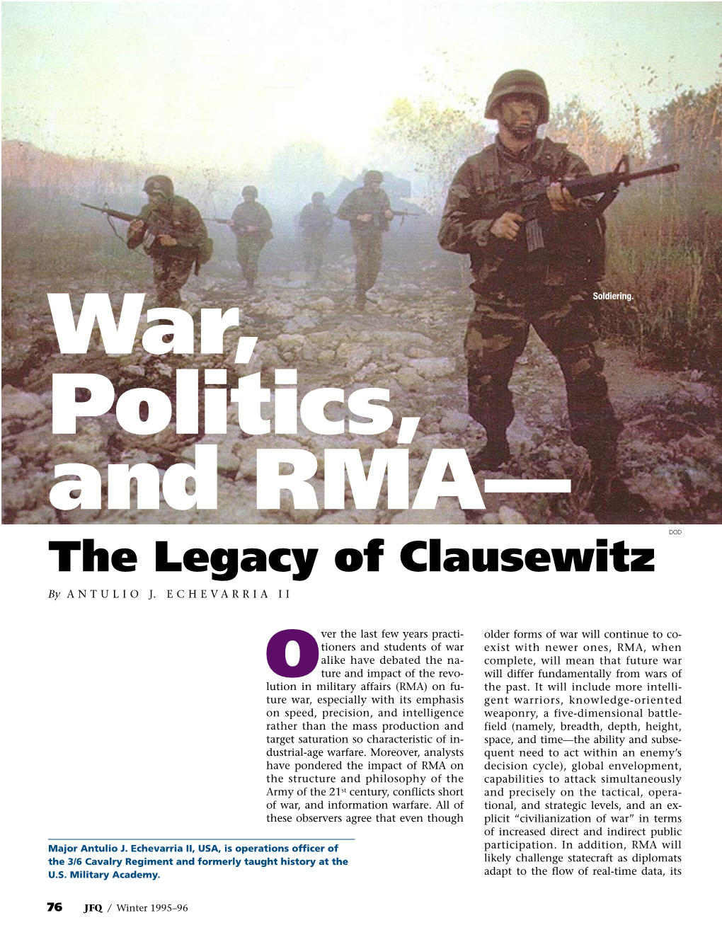 The Legacy of Clausewitz by ANTULIO J
