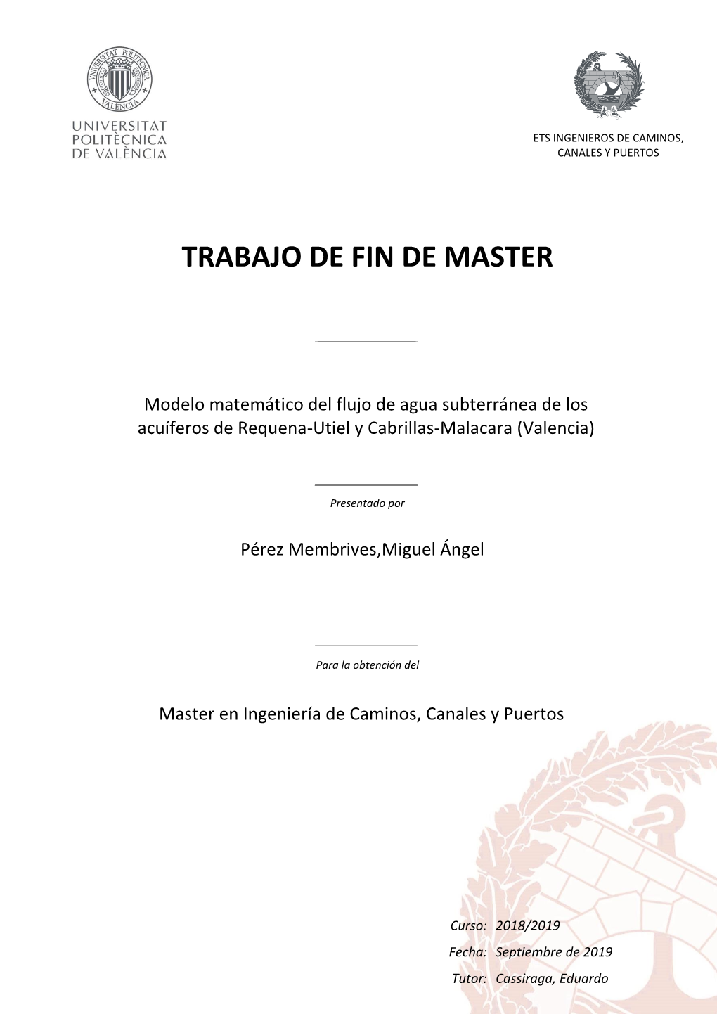 Trabajo De Fin De Master