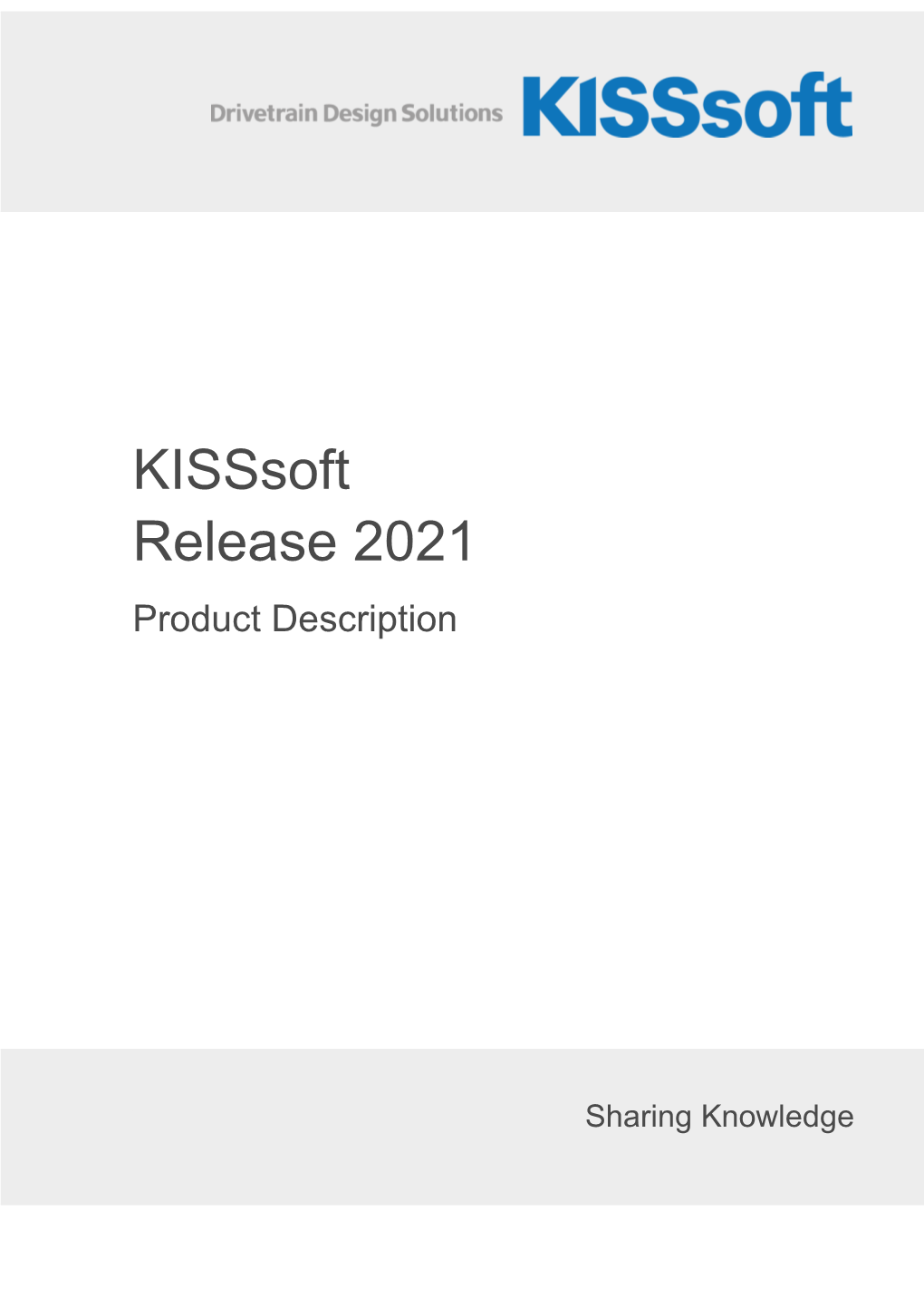 Technical Product Description Release 2021